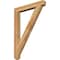 Ekena Millwork Traditional Craftsman Rough Sawn Bracket, Western Red Cedar, 4"W x 34"D x 46"H BKT04X34X46TRA04RWR - alternate 1